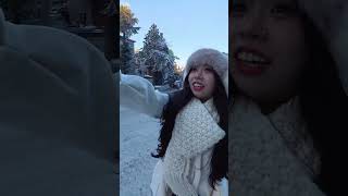 ❄️A Thai traveler’s jaw-dropping winter moment | First Time Seeing Snow at Mount Lushan