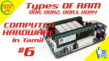Types of Ram, Computer Ram Explained Tamil  #6 | Computer Hardware Course in Tamil | EnterTech Tamil