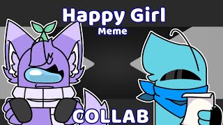 Happy Girl • Meme • Among Us Animation • Collab With @MaxIsGayyy666 • Flash Warning ⚠️