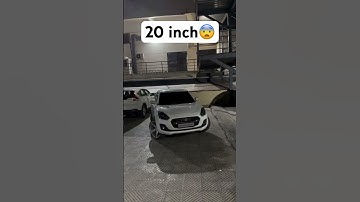 Modified swift with 20inch alloys💀 #automobile #swifte #viral #1million #swift #20inch #cars #fyp