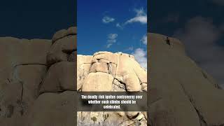 Climber scales sheer cliff with shoes and chalk, facing fatal risk #freesoloclimbing #sport #history