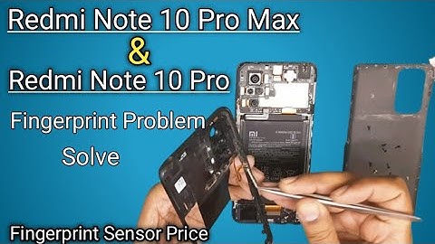 Redmi Note 10 Pro Fingerprint Sensor Replacement price