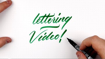 Hand Lettering Tutorial | Lowercase Brush Pen Lettering