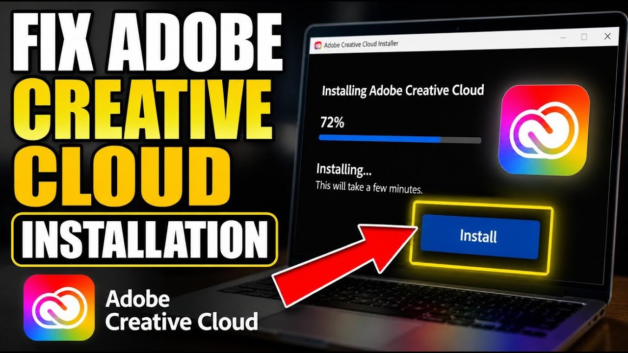 How to fix Adobe Creative Cloud Installation - Detailed Guide - YouTube
