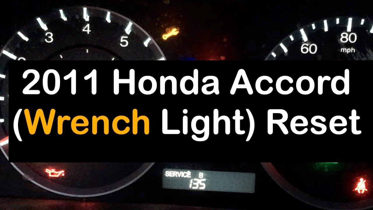 Wrench Light Reset 2011 Honda Accord - YouTube