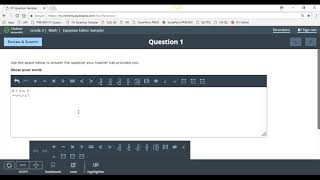 Equation Editor, Grades 3 4
