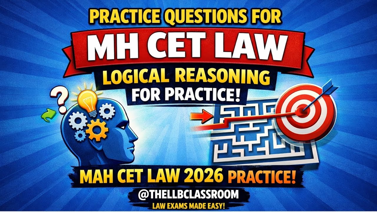MH CET Law 2026 | Logical Reasoning Practice Questions | MAH CET Law ...