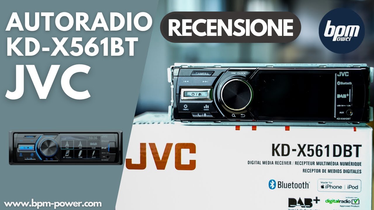 JVC Autoradio KD-X561DBT Bluetooth, DAB+ tuner, 1 DIN, Made for