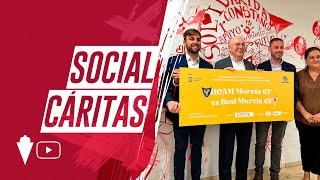 SOCIAL | Ayuntamiento de Murcia UCAM Murcia y Real Murcia entregan recaudación de partido a Cáritas