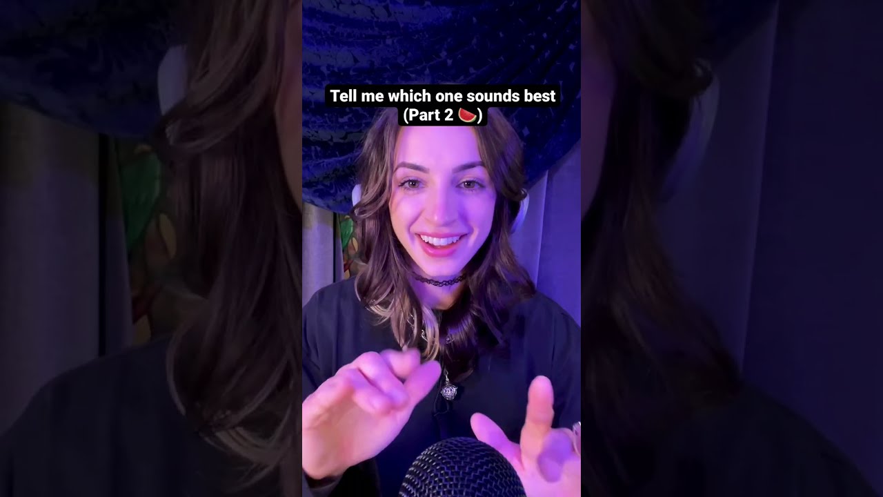 ASMR | Tell me what sounds best...part 2 🍉 #asmr #shorts #asmrsounds