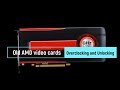 Overclocking and unlocking old amd graphics cards