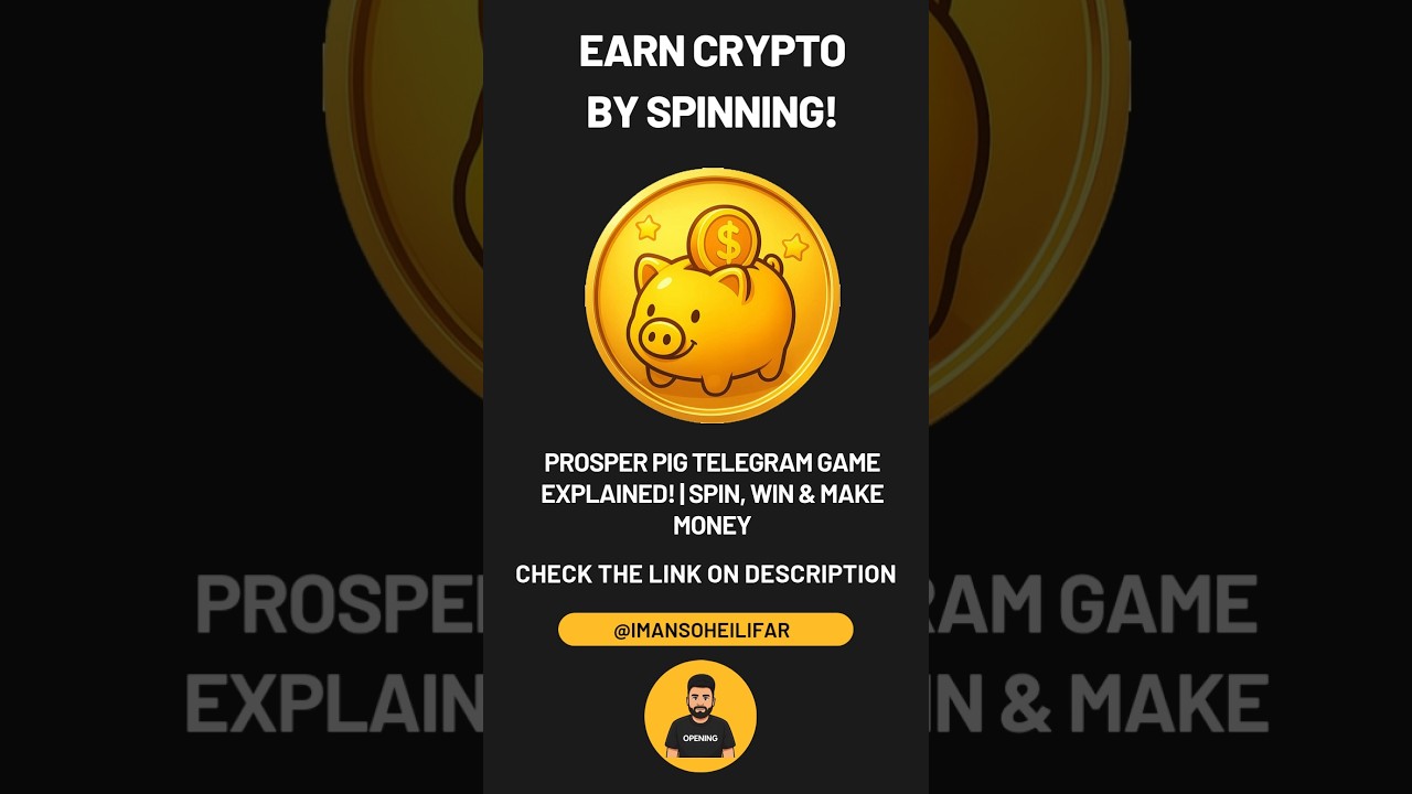 Earn Crypto by Spinning! 🐷💸 Prosper Pig Telegram Game EXPLAINED! | Spin,  Win & Make Money #web3 - YouTube