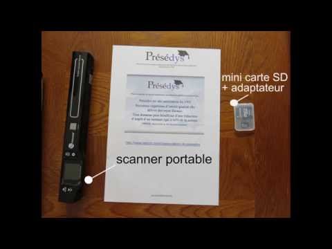 Scanner Portable sans fil USB, 900DPI, carte de Support, Document A4,  papier, Photo couleur, Image, JPG, affichage PDF, batterie