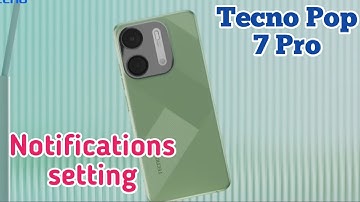 How To Hide Notification In Tecno Pop 7 Pro, Notification Setting, Turn Off Notification