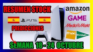  Stock PlayStation 5 | Resumen stock 10 Oct.-17 Oct. y predicción de stock para 18-24 de Octubre 