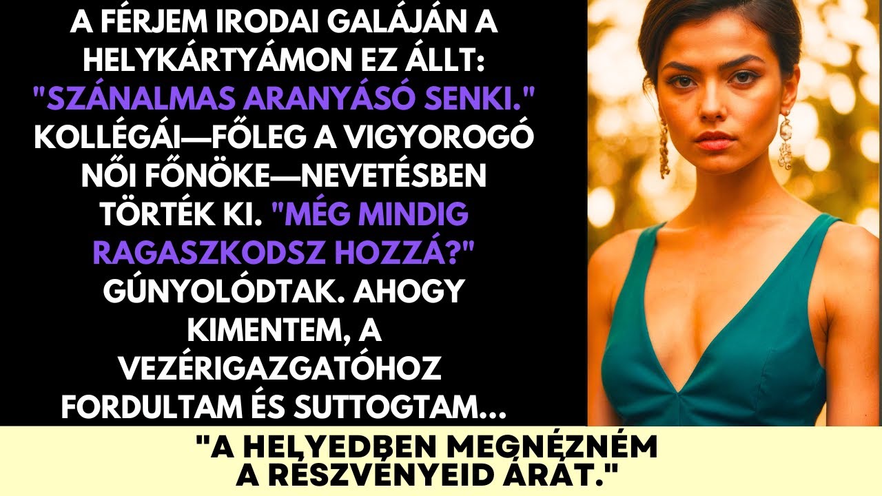 A Férjem És A Főnöke Nevettek Rajtam A Gálán—De Egy Suttogás A CEO-nak Elvette A Mosolyukat