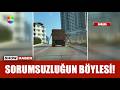 Yola çamur saçarak ilerledi