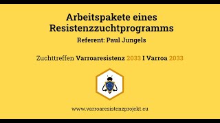 Arbeitspakete eines Resistenzzuchtprogramms - Paul Jungels, 1. Zuchttreffen 2024