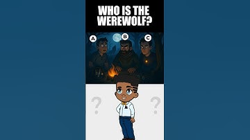 WHO IS THE WEREWOLF? Only 10% can solve this! 🧠 #tests #challenges