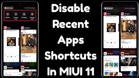 How To Disable Recent Apps Suggestions / Shortcuts In MIUI 11 ft. Redmi Note 7 Pro
