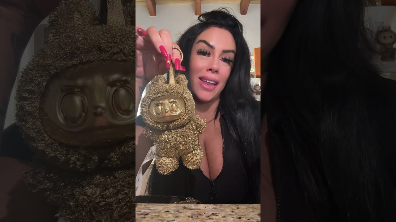 The only 24k gold Labubu in the world #labubu #youtube #viral