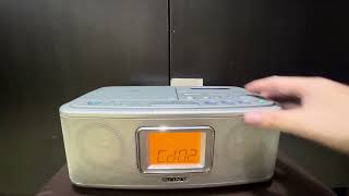 SONY CFD-E501 [220V] เครื่องเล่นเทป+CD+นาฬิกา+วิทยุ ใช้งานเต็มระบบ