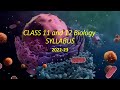 class 11 and 12 #syllabus #biology #ncert #study #tutorial #cbse