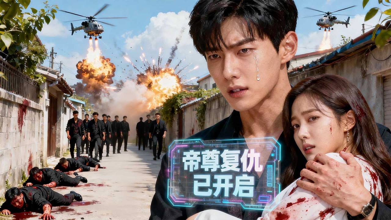 硝菸未散便收她絶命短信，帝尊戰神棄萬裡封地單騎闖血色小巷！她蜷縮在牆角按發送鍵時，窗外軍用直升機已掀翻整條街的黑幫車隊：敢傷我女人你活不耐煩了？ MTDJ#逆襲 #打臉 #反轉 #爽劇 #戰神