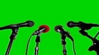 Green Screen Press Recording Microphones (микрофоны для футажей)