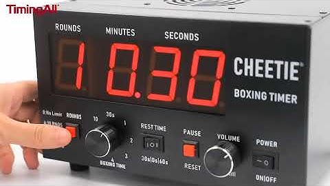 How to set the round/boxing time/rest time of led interval boxing timer