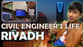 A DAY IN THE LIFE OF A FILIPINO CIVIL ENGINEER IN RIYADH | DESIGN ENGINEER | SITE ENGINEER | ARAMCO