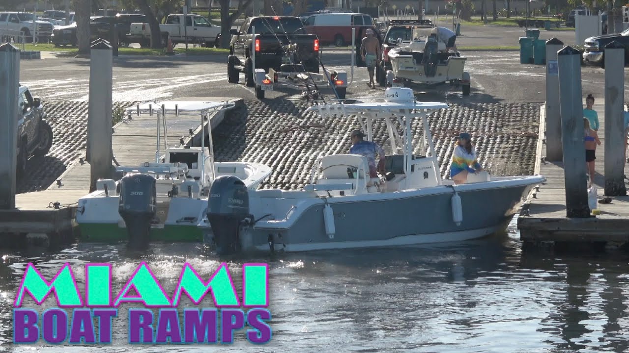 They Hit a Boat and the Dock!! | Miami Boat Ramps | 79th St | Boynton - YouTube