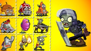 Riot Police Zombie Vs All Zombies - Who Will Win? - Pvz 2 Zombie Vs Zombie