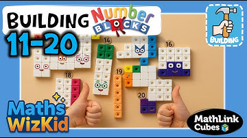 Building Number Blocks 11–20! | Maths Wiz Kid | Mathlink Cubes