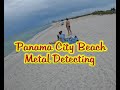 Beach Metal Detecting Panama City Beach searching for gold &amp; silver Minelab Equinox 800 metal detect