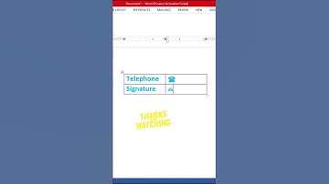How to insert ☎ telephone  & signature symbol in ms word || #excelshorts #symbols #exceltips