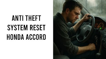 How To Reset Anti Theft System Honda Accord