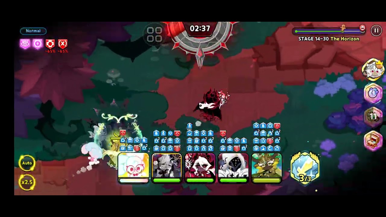 Cookie Run Kingdom: Beast Yeast 14-30(Dark Enchantress Boss) Normal Mode