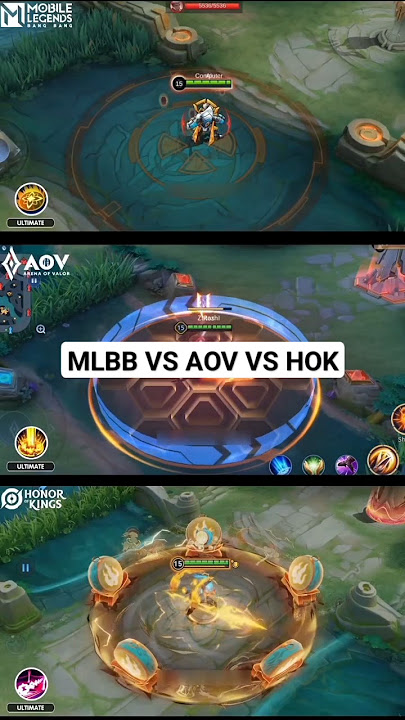 MLBB VS AOV VS HONOR OF KING #shorts #youtubeshorts #gaming #lychannel