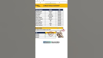 1 Menit Paham XLOOKUP #excel #microsoftoffice #belajarexcel #tutorial