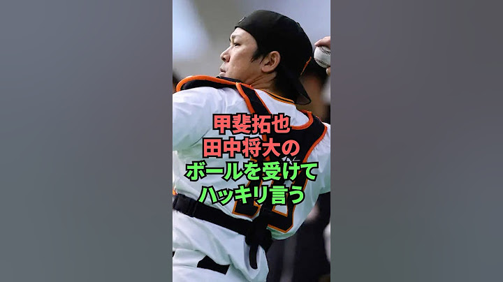 甲斐拓也田中将大のボールを受けてハッキリ言う