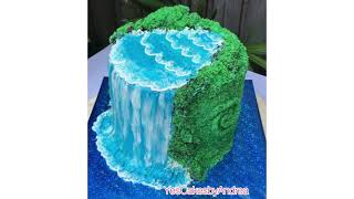 Waterfall Moana cake