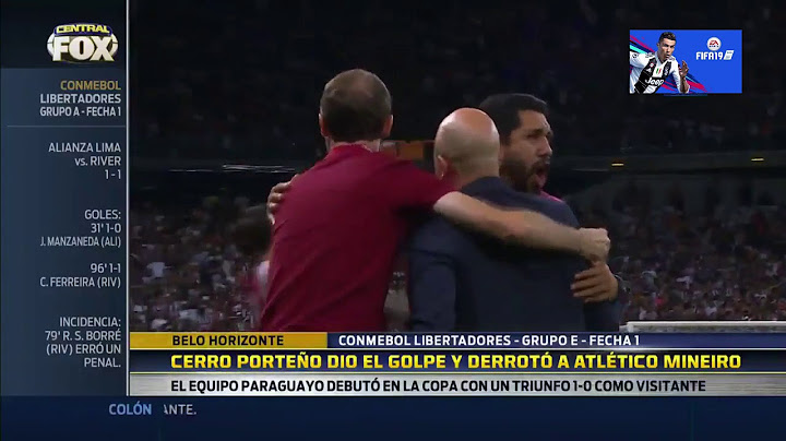 GOL DE CERRO PORTEÑO VS ATLETICO MINEIRO FECHA 1 DE COPA LIBERTADORES