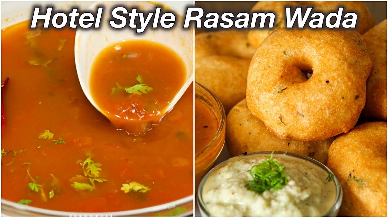 Rasam Wada Combo Meal with Homemade Rasam Masala | Kanak