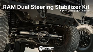 Transform Your Ram’s Steering: Kryptonite Death Grip Dual Stabilizer Kit in Action!