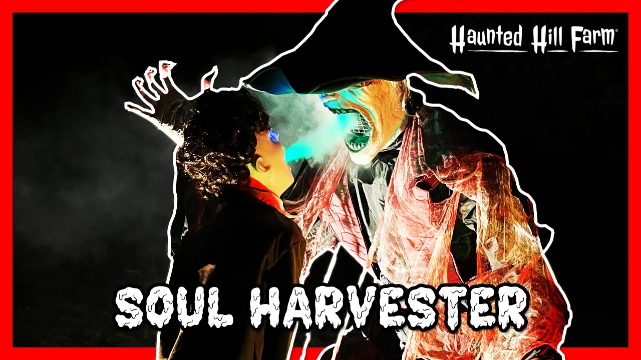 Haunted Hill Farm 2025 SOUL HARVESTER Animatronic UNBOXING/SETUP | Soul Sucking Fog Prop