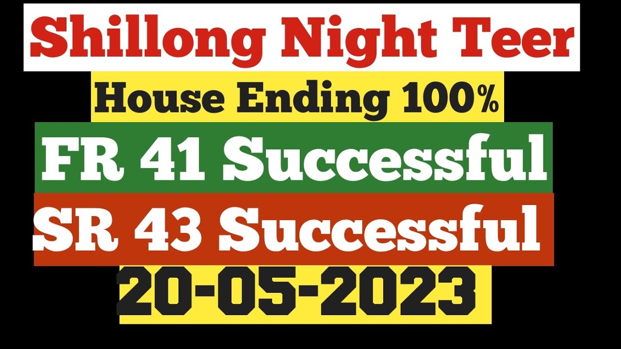 20052023 Shillong Night Teer Night Teer Target Today 🎯 House