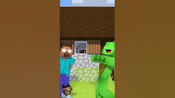 Mikey Dodges Herobrine Punch #minecraft #herobrine #minecraftshorts