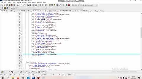 Membuat Struct "Pembelian Tiket Bioskop"😊