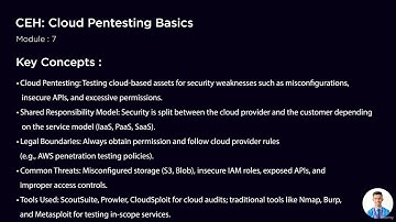 Cloud Pentesting Basics | CEH